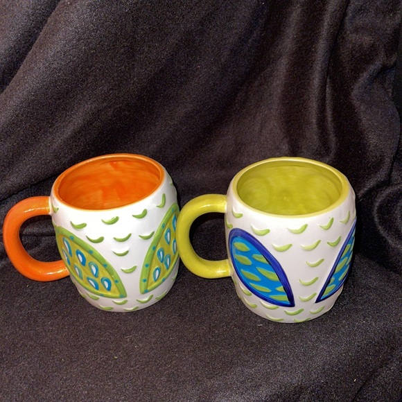 Clayart owl mugs - Picture 2 of 4